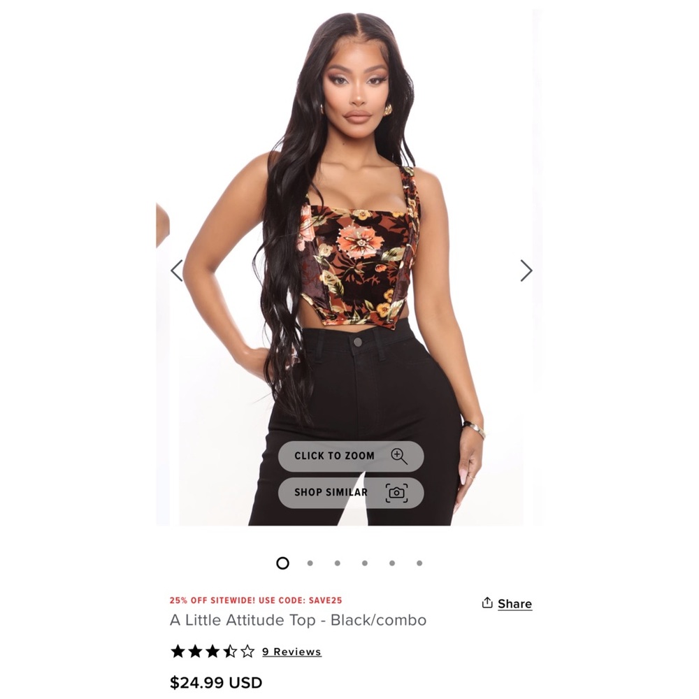 A little attitude crop top / corset